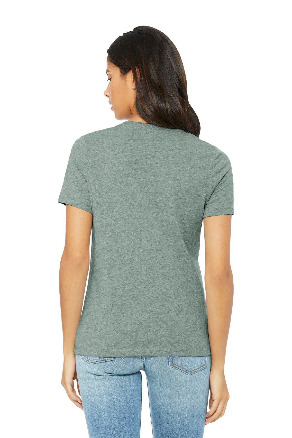 Bella+Canvas Women's Relaxed CVC Tee BC6400CVC Heather Sage