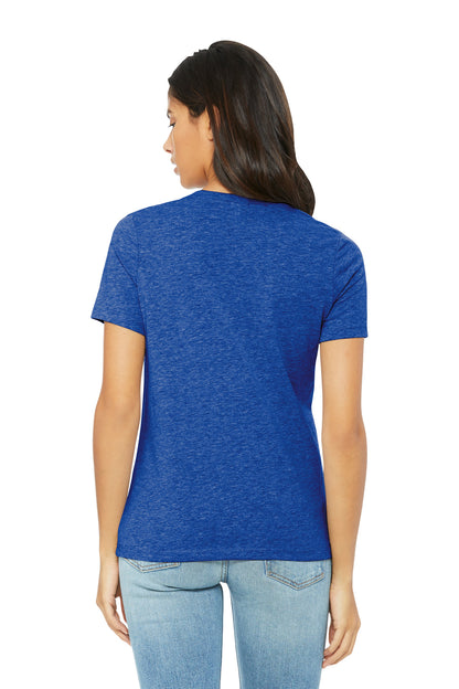 Bella+Canvas Women's Relaxed CVC Tee BC6400CVC Heather True Royal