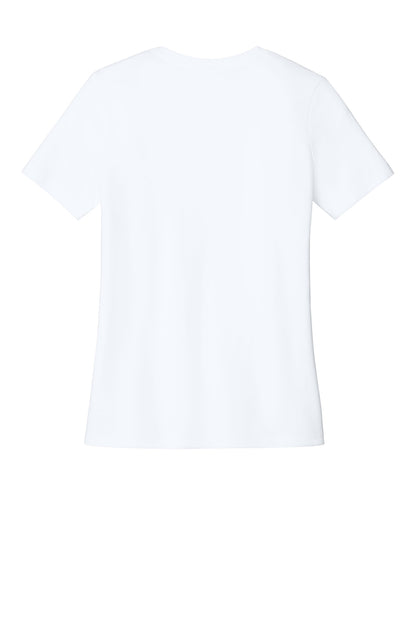 Bella+Canvas Women's Relaxed CVC Tee BC6400CVC Solid White Blend