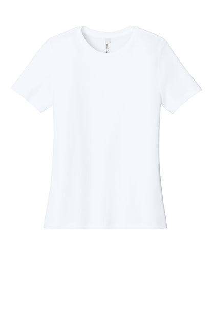 Bella+Canvas Women's Relaxed CVC Tee BC6400CVC Solid White Blend