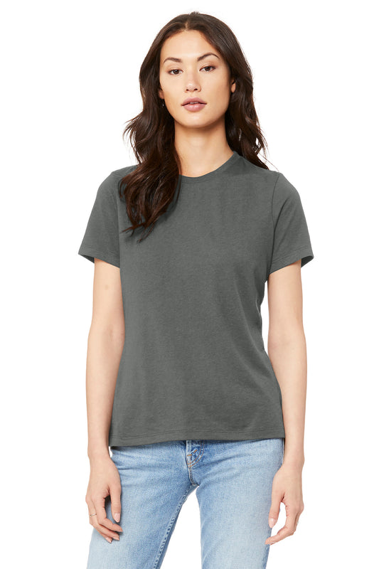 BELLA+CANVAS  Women's Relaxed Jersey Short Sleeve Tee. BC6400 Asphalt