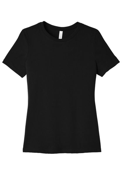 BELLA+CANVAS  Women's Relaxed Jersey Short Sleeve Tee. BC6400 Black