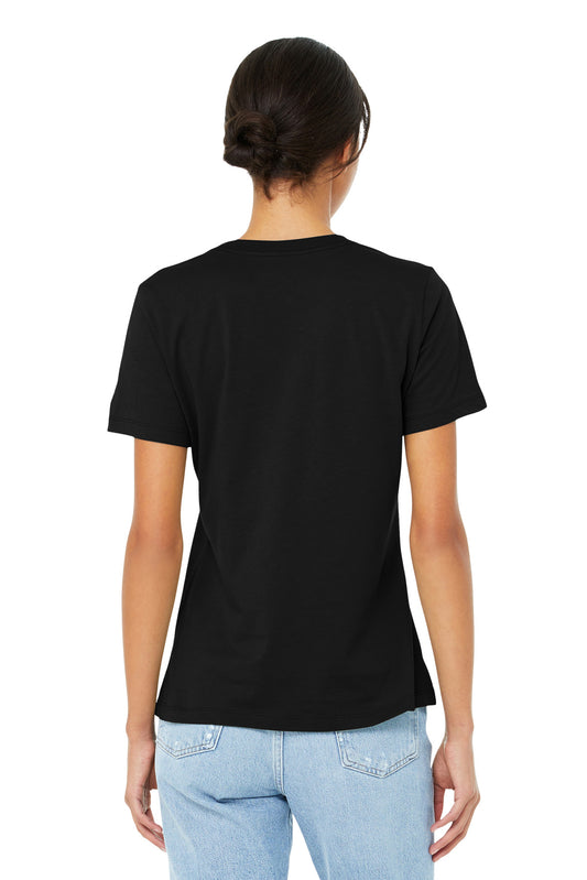 BELLA+CANVAS  Women's Relaxed Jersey Short Sleeve Tee. BC6400 Black