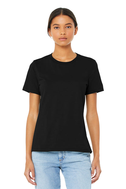 BELLA+CANVAS  Women's Relaxed Jersey Short Sleeve Tee. BC6400 Black
