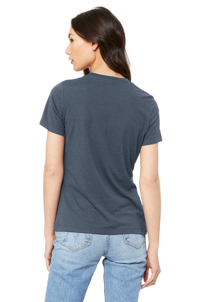 BELLA+CANVAS  Women's Relaxed Jersey Short Sleeve Tee. BC6400 Dark Grey