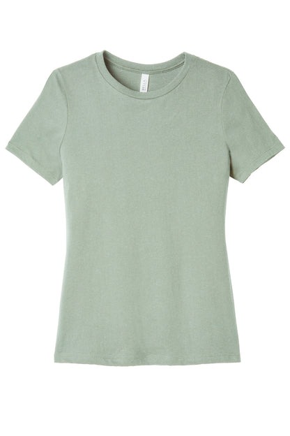 BELLA+CANVAS  Women's Relaxed Jersey Short Sleeve Tee. BC6400 Dusty Blue