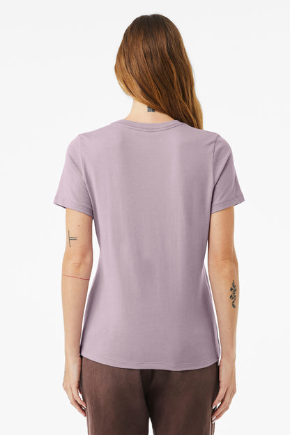 BELLA+CANVAS  Women's Relaxed Jersey Short Sleeve Tee. BC6400 Light Violet