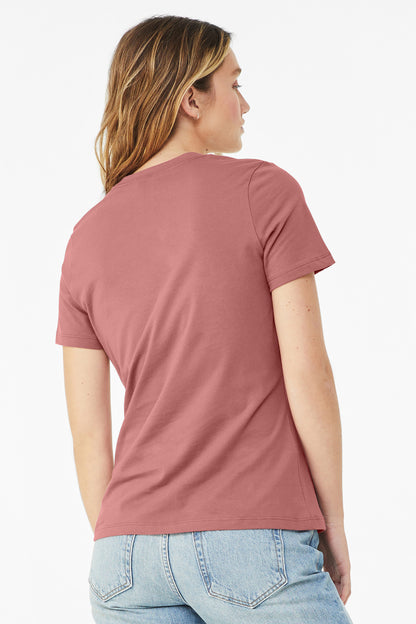 BELLA+CANVAS  Women's Relaxed Jersey Short Sleeve Tee. BC6400 Mauve