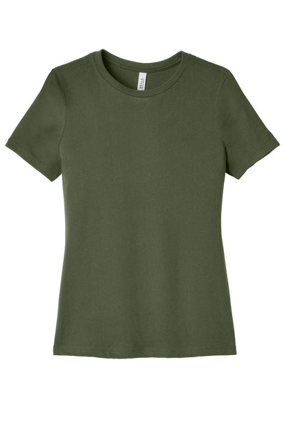Bella+Canvas Women's Relaxed Jersey Short Sleeve Tee BC6400 Military Green