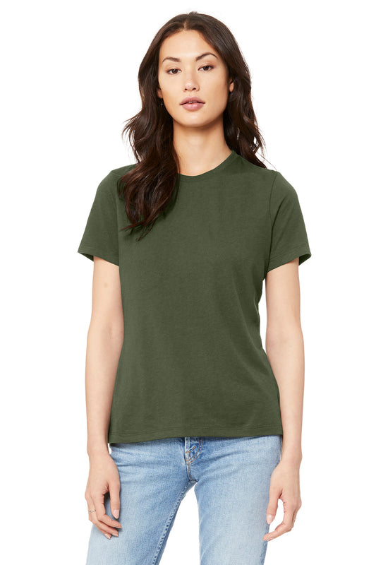 Bella+Canvas Women's Relaxed Jersey Short Sleeve Tee BC6400 Military Green