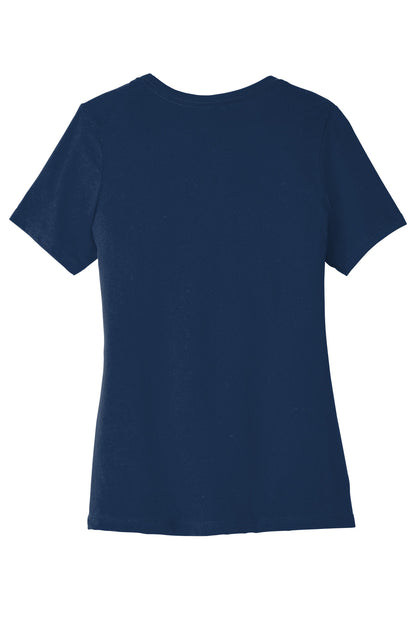 BELLA+CANVAS  Women's Relaxed Jersey Short Sleeve Tee. BC6400 Navy