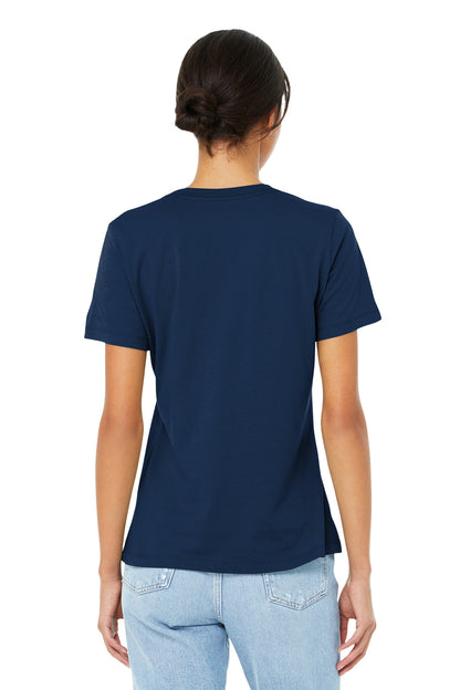 BELLA+CANVAS  Women's Relaxed Jersey Short Sleeve Tee. BC6400 Navy