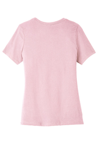 BELLA+CANVAS  Women's Relaxed Jersey Short Sleeve Tee. BC6400 Pink