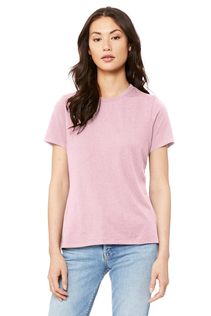 BELLA+CANVAS  Women's Relaxed Jersey Short Sleeve Tee. BC6400 Pink