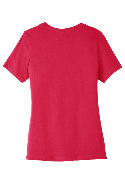 BELLA+CANVAS  Women's Relaxed Jersey Short Sleeve Tee. BC6400 Red