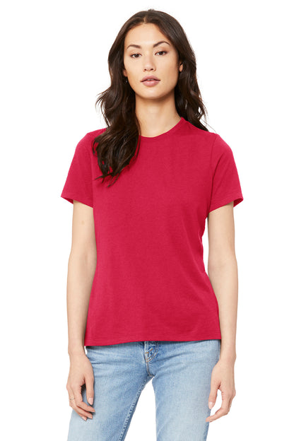 BELLA+CANVAS  Women's Relaxed Jersey Short Sleeve Tee. BC6400 Red