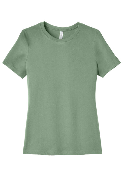 BELLA+CANVAS  Women's Relaxed Jersey Short Sleeve Tee. BC6400 Sage