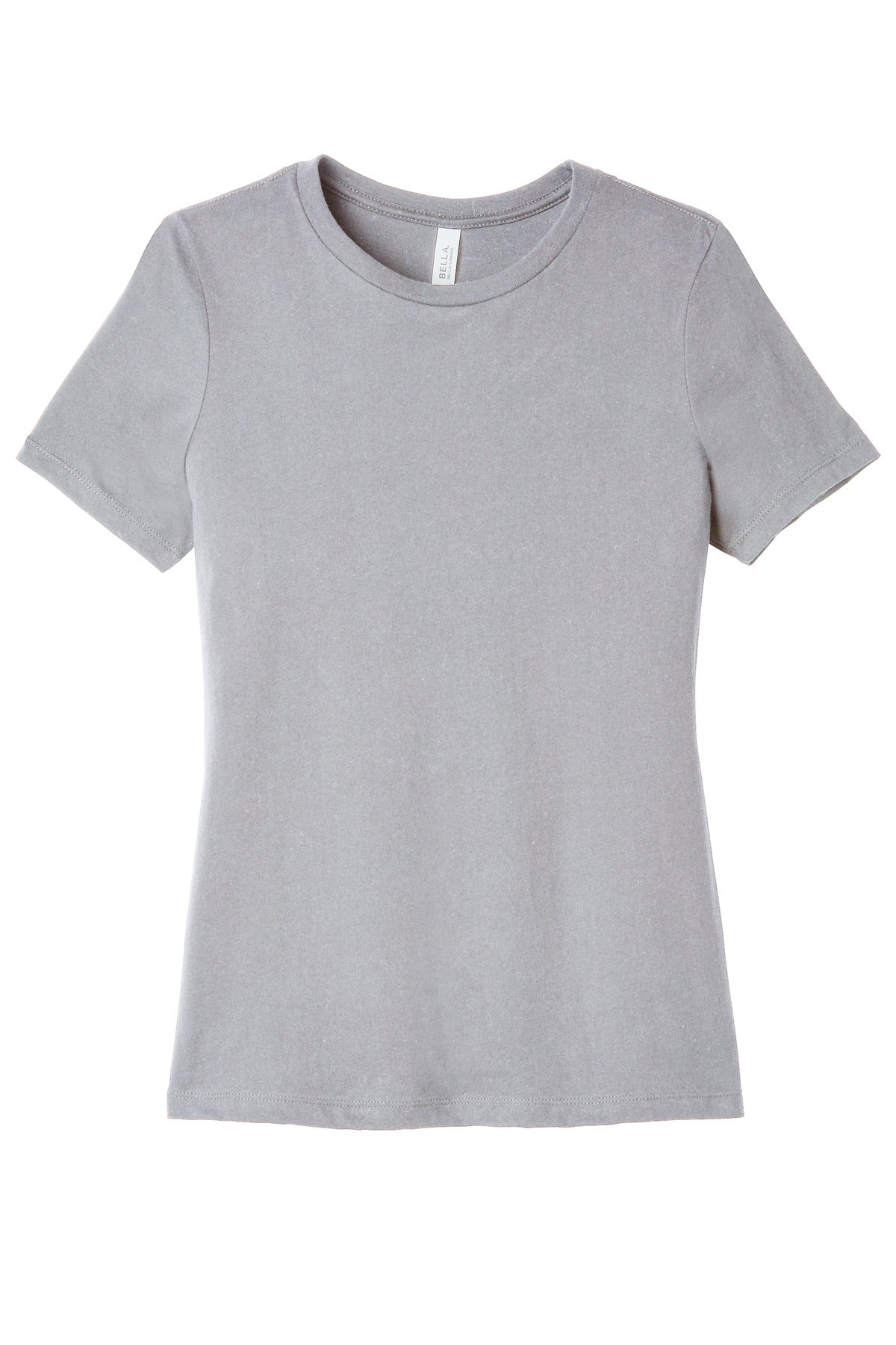 BELLA+CANVAS  Women's Relaxed Jersey Short Sleeve Tee. BC6400 Solid Athletic Grey