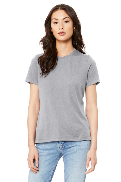 BELLA+CANVAS  Women's Relaxed Jersey Short Sleeve Tee. BC6400 Solid Athletic Grey