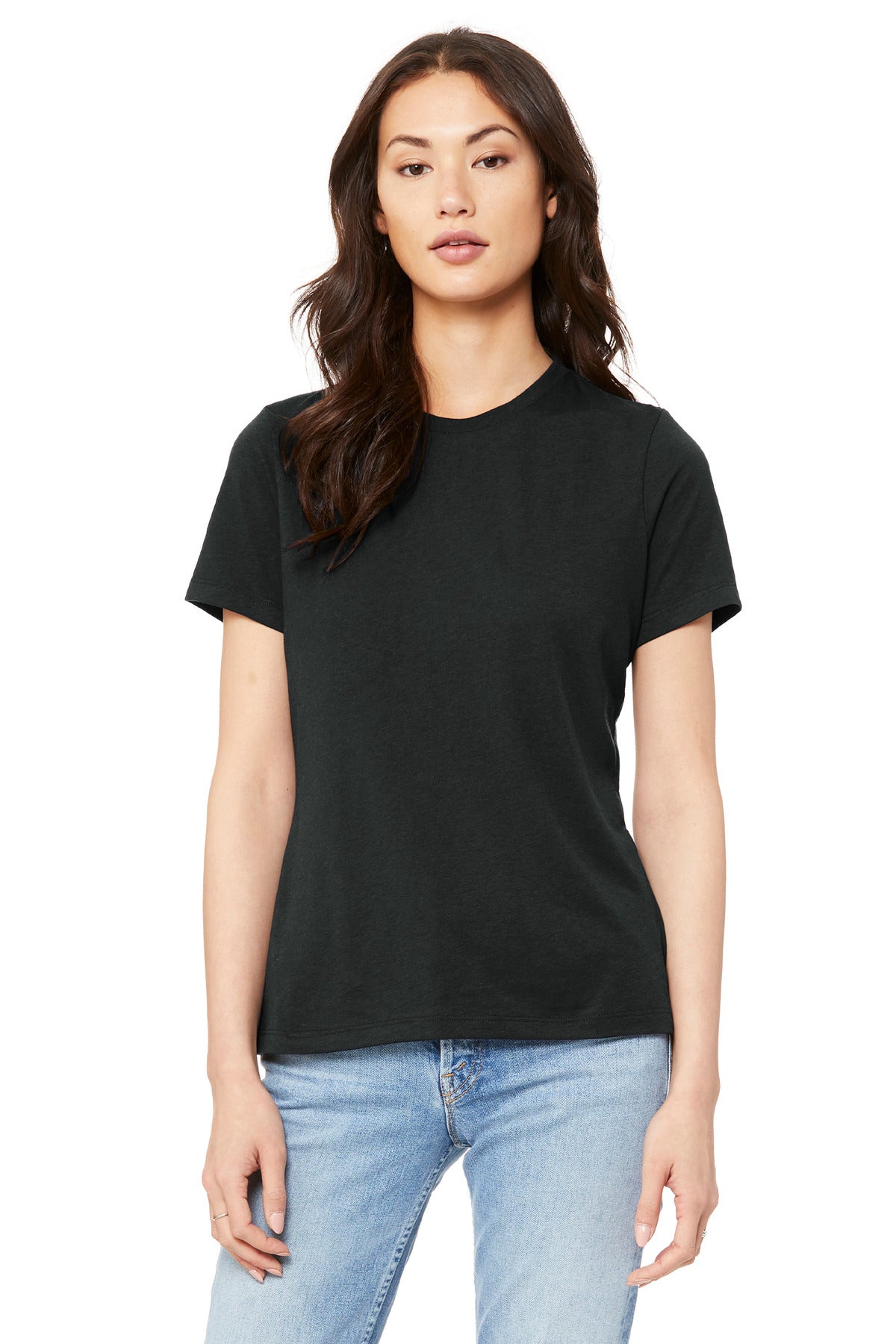 BELLA+CANVAS  Women's Relaxed Jersey Short Sleeve Tee. BC6400 Vintage Black
