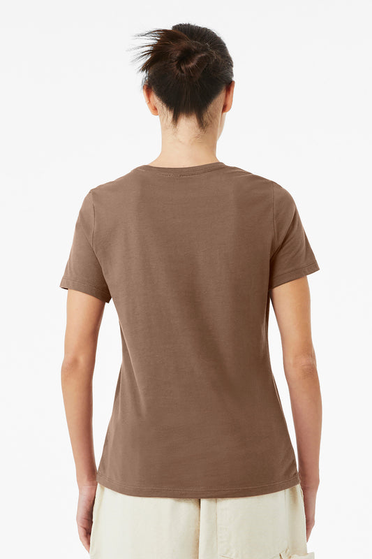 BELLA+CANVAS  Women's Relaxed Jersey Short Sleeve Tee. BC6400 Vintage Brown