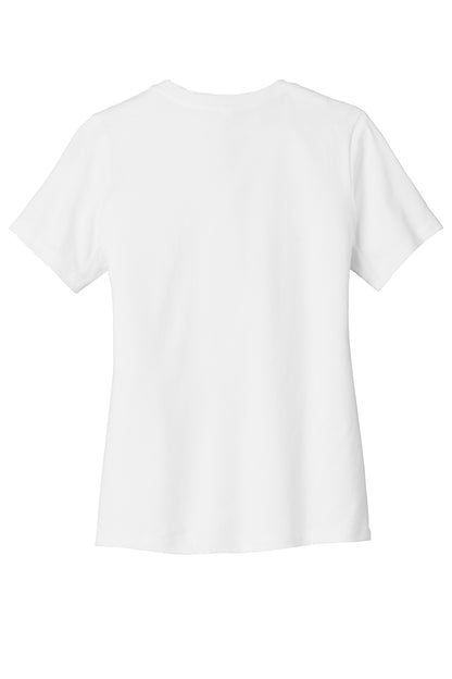 BELLA+CANVAS  Women's Relaxed Jersey Short Sleeve Tee. BC6400 White
