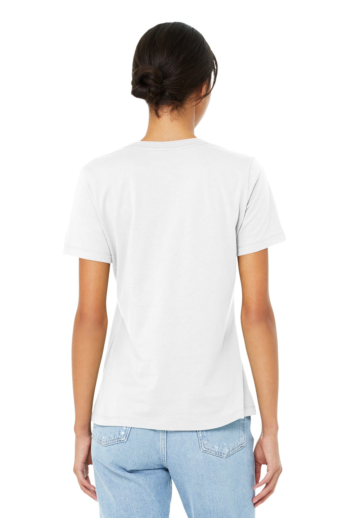 BELLA+CANVAS  Women's Relaxed Jersey Short Sleeve Tee. BC6400 White