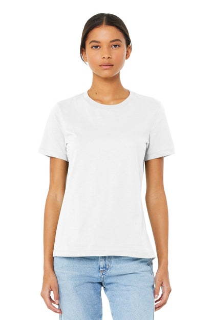 BELLA+CANVAS  Women's Relaxed Jersey Short Sleeve Tee. BC6400 White