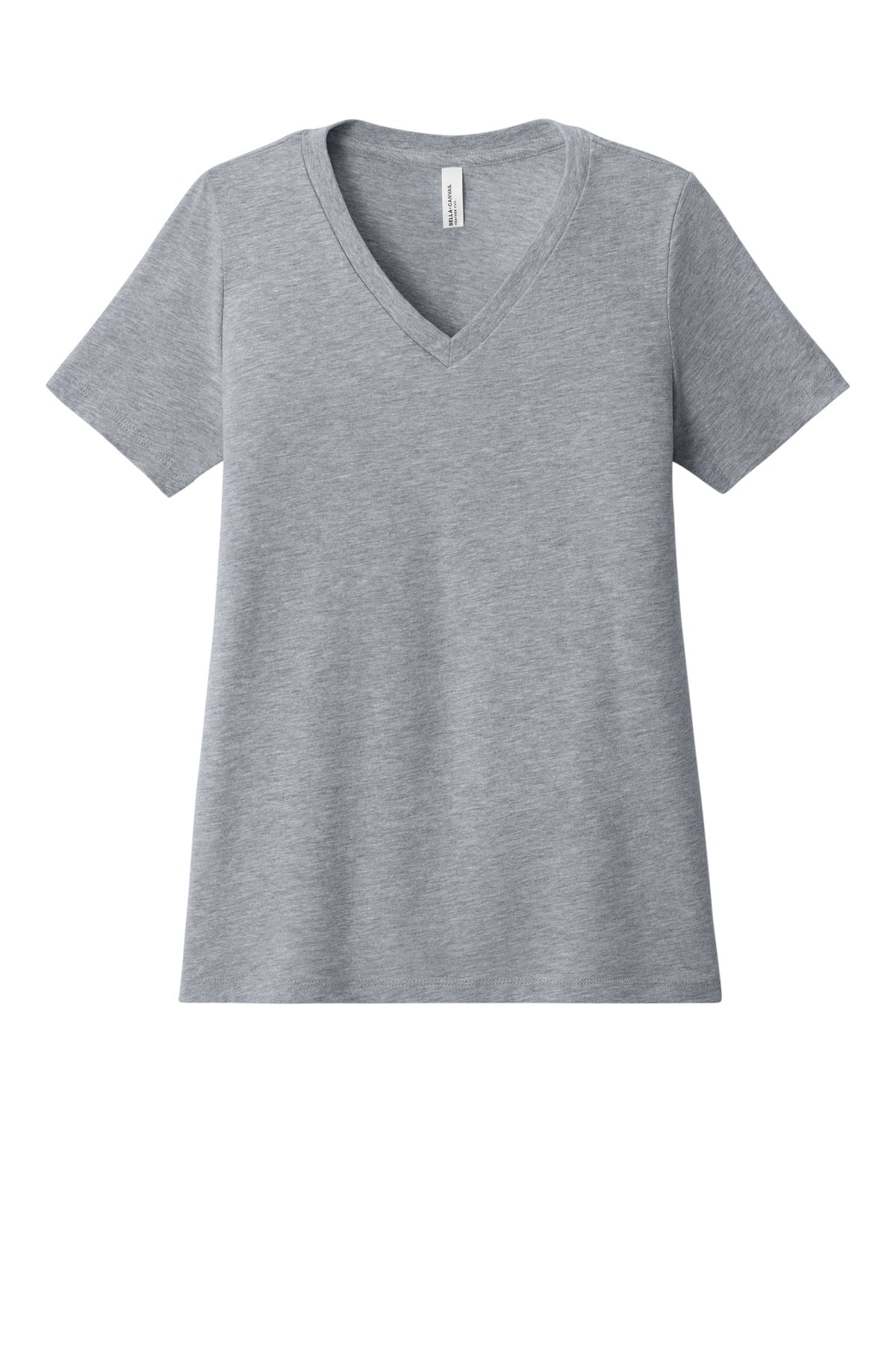 Bella+Canvas Women's Relaxed Heather CVC V-Neck Tee BC6405CVC Athletic Heather
