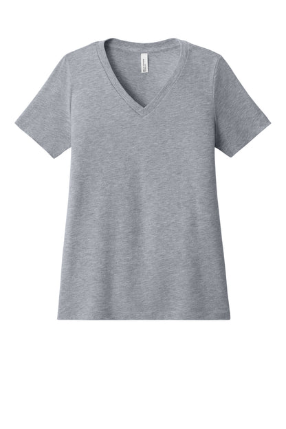 Bella+Canvas Women's Relaxed Heather CVC V-Neck Tee BC6405CVC Athletic Heather