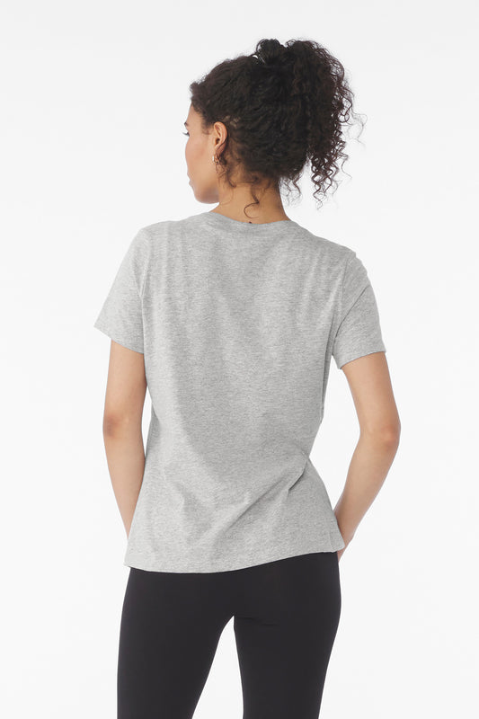 Bella+Canvas Women's Relaxed Heather CVC V-Neck Tee BC6405CVC Athletic Heather