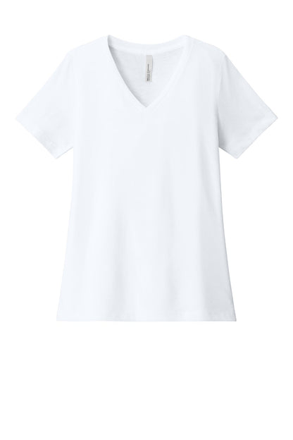 Bella+Canvas Women's Relaxed Heather CVC V-Neck Tee BC6405CVC image 1