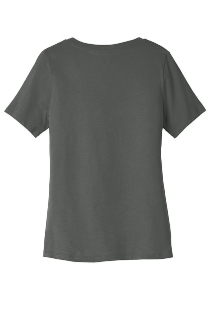 Bella+Canvas Women's Relaxed Jersey Short Sleeve V-Neck Tee BC6405 Asphalt