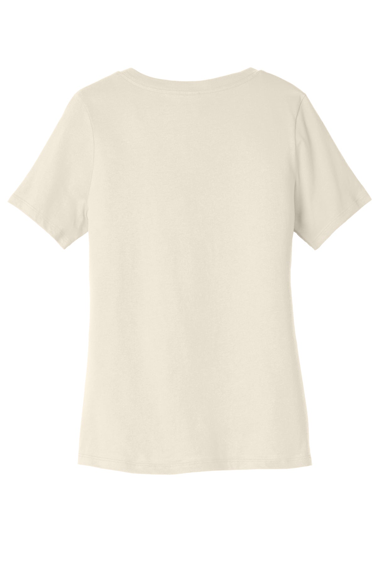 Bella+Canvas Women's Relaxed Jersey Short Sleeve V-Neck Tee BC6405 Natural