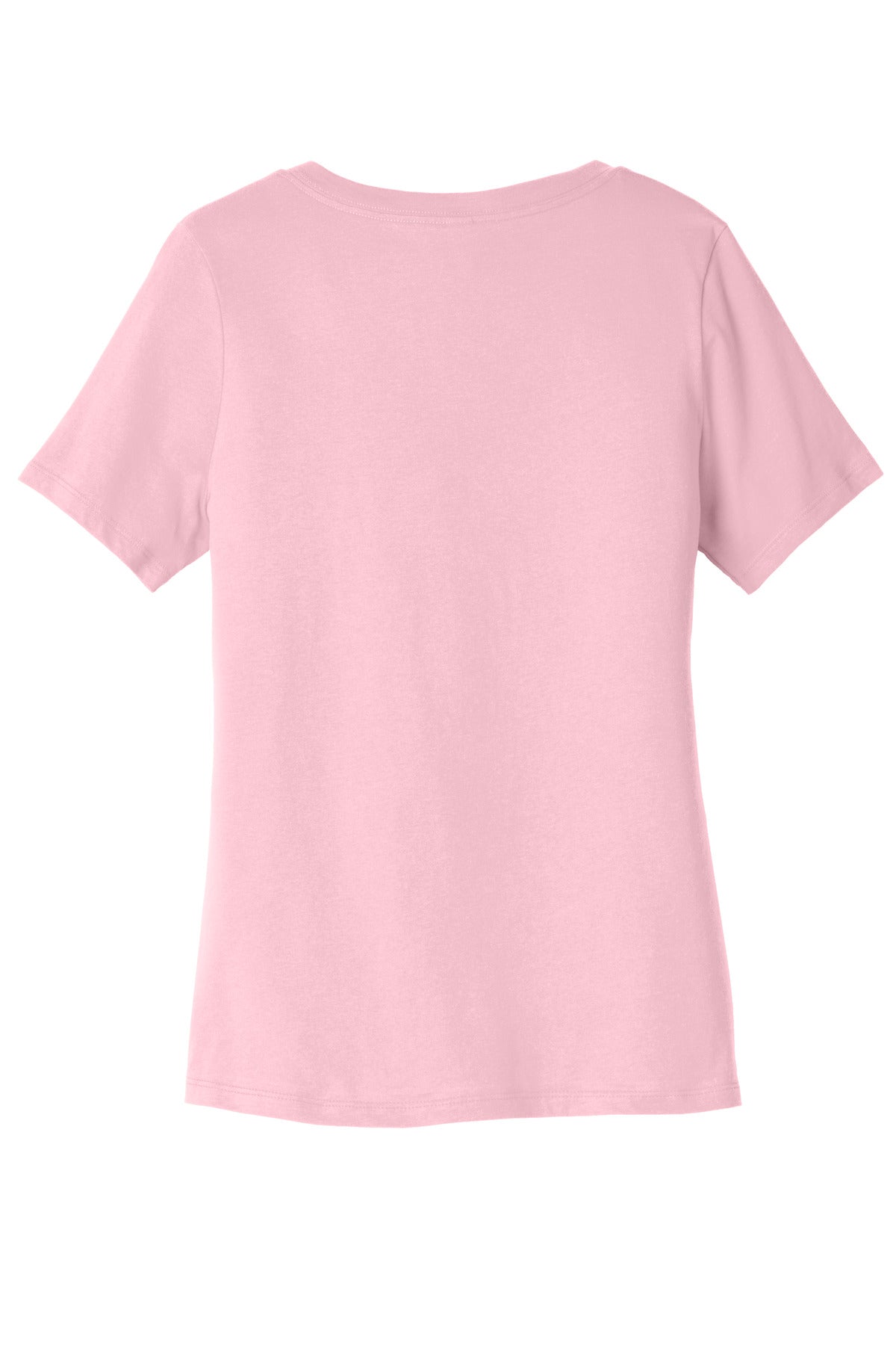 Bella+Canvas Women's Relaxed Jersey Short Sleeve V-Neck Tee BC6405 Pink