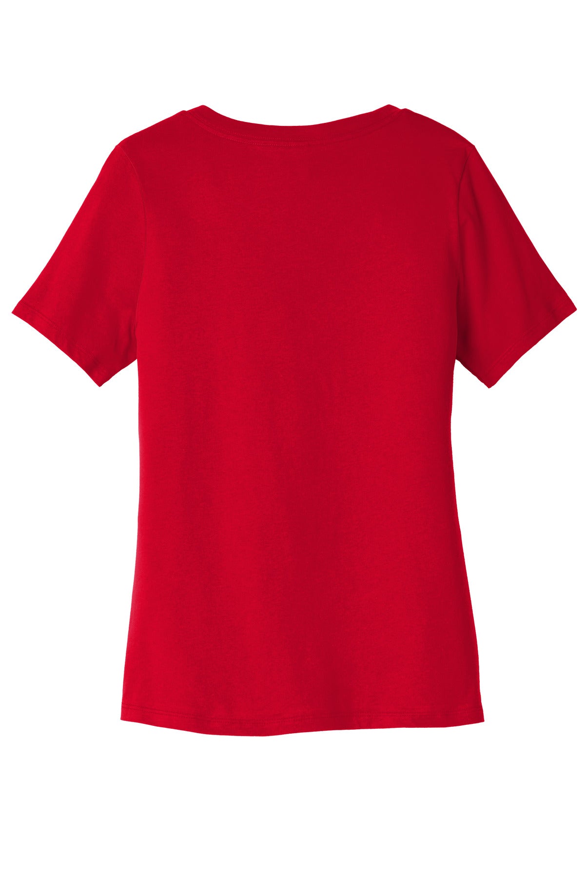 Bella+Canvas Women's Relaxed Jersey Short Sleeve V-Neck Tee BC6405 Red