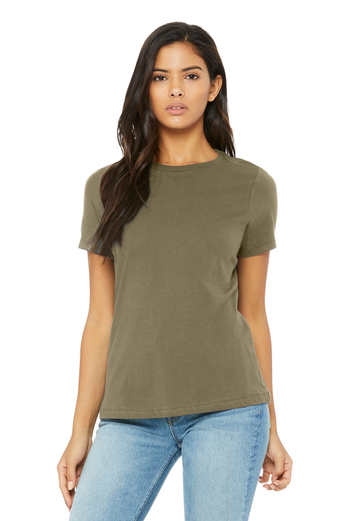 BELLA+CANVAS Women's Relaxed Triblend Tee BC6413 Olive Triblend