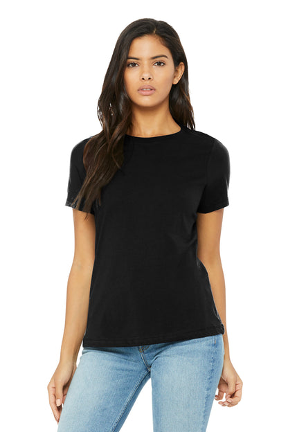 BELLA+CANVAS Women's Relaxed Triblend Tee BC6413 Solid Black Triblend