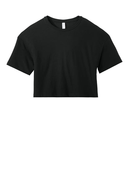 Bella+Canvas Women's Jersey Crop Tee BC6482 Black