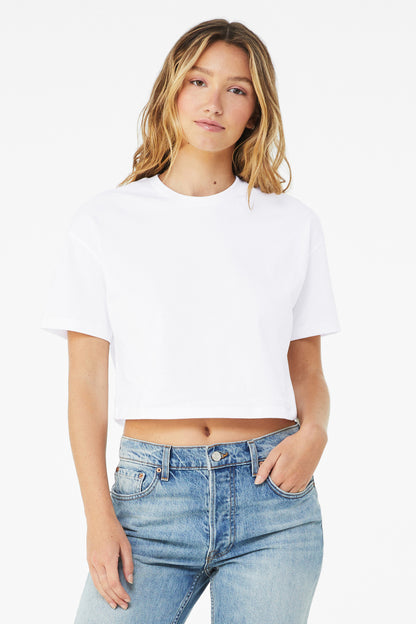 BELLA+CANVAS Women's Jersey Crop Tee BC6482 White