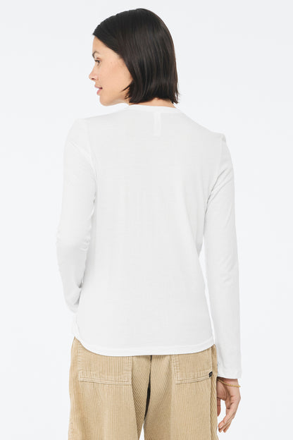Bella+Canvas Women's Jersey Long Sleeve Tee BC6500 White