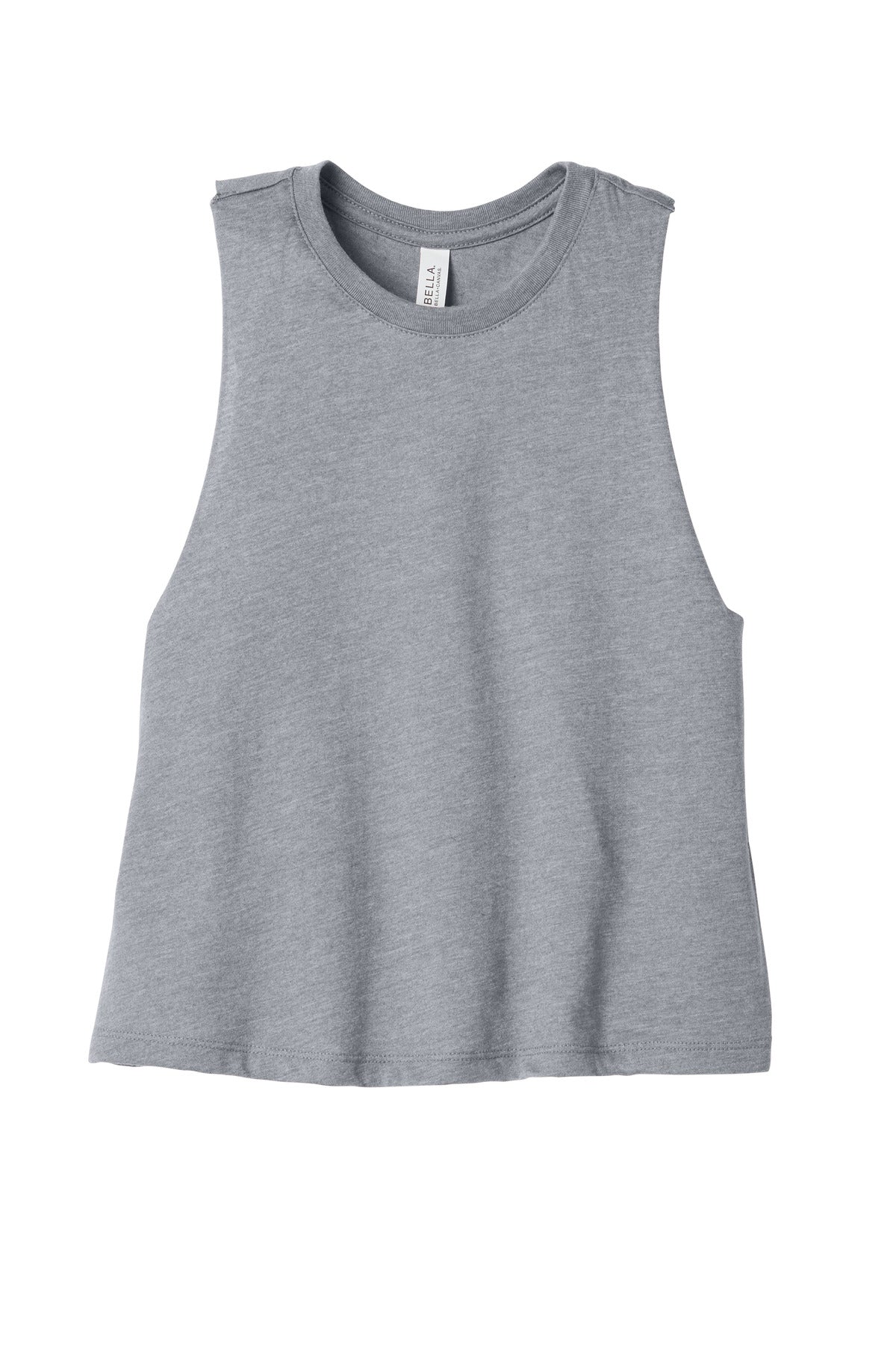 Bella+Canvas Women's Racerback Cropped Tank BC6682 Athletic Heather