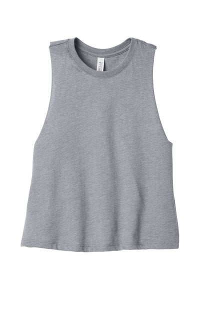 Bella+Canvas Women's Racerback Cropped Tank BC6682 Athletic Heather