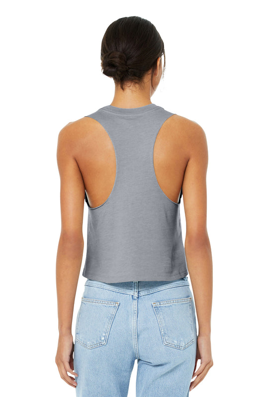 Bella+Canvas Women's Racerback Cropped Tank BC6682 Athletic Heather