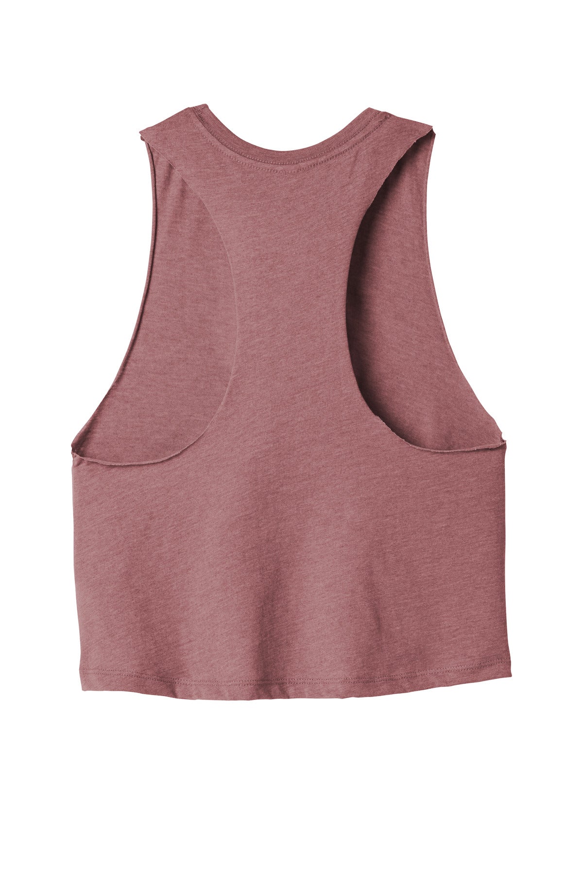 Bella+Canvas Women's Racerback Cropped Tank BC6682 Heather Mauve