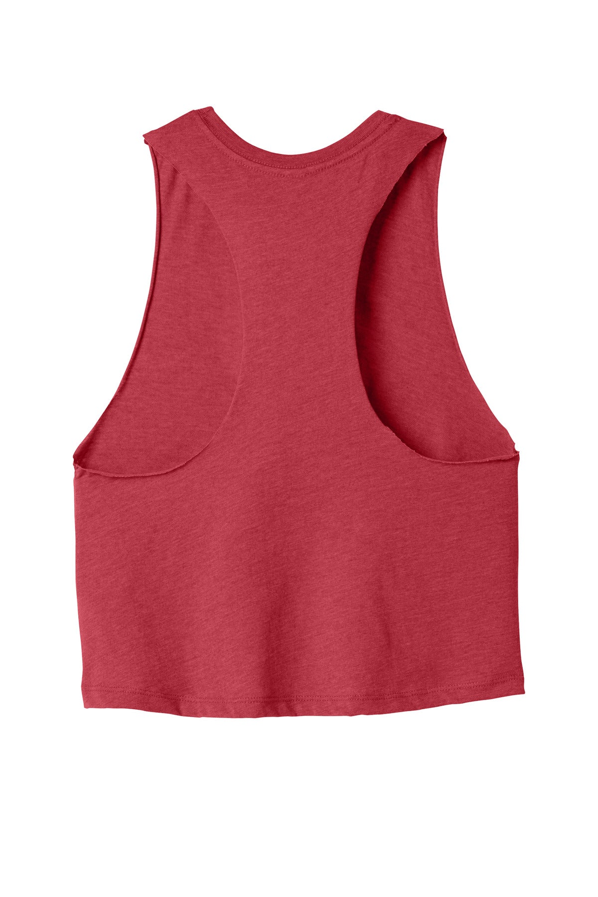 Bella+Canvas Women's Racerback Cropped Tank BC6682 Heather Red