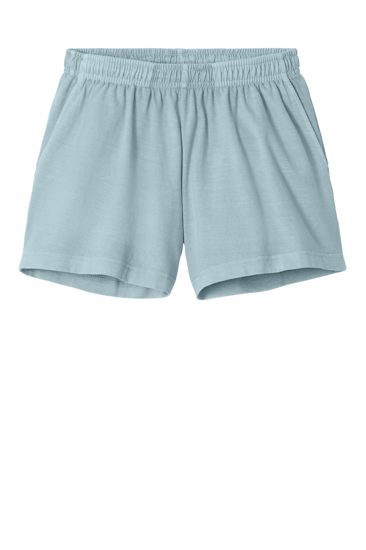 Bella+Canvas Women's Heavyweight Garment-Dyed Short BC6824GD Light Washed Denim