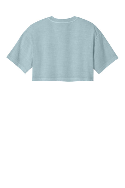Bella+Canvas Women's Heavyweight Garment-Dyed Cropped Tee BC6882GD Light Washed Denim