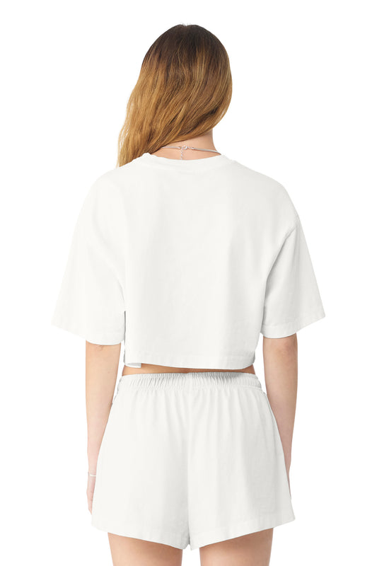 Bella+Canvas Women's Heavyweight Garment-Dyed Cropped Tee BC6882GD Vintage White