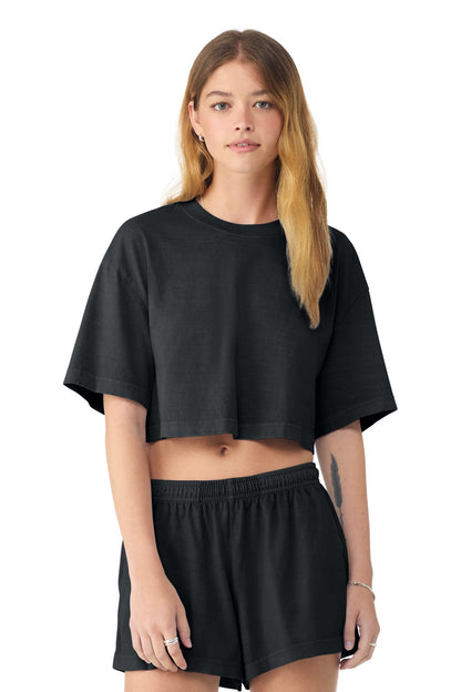 Bella+Canvas Women's Heavyweight Garment-Dyed Cropped Tee image 1